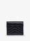 Saint Laurent Leather wallet with Cassandre logo on the front - Nero