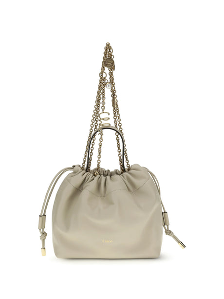 Chloé Icons leather chain Shoulder Bag - Cloudy Cream