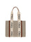 Chloé Woody canvas Shoulder Bag - White - Brown 1