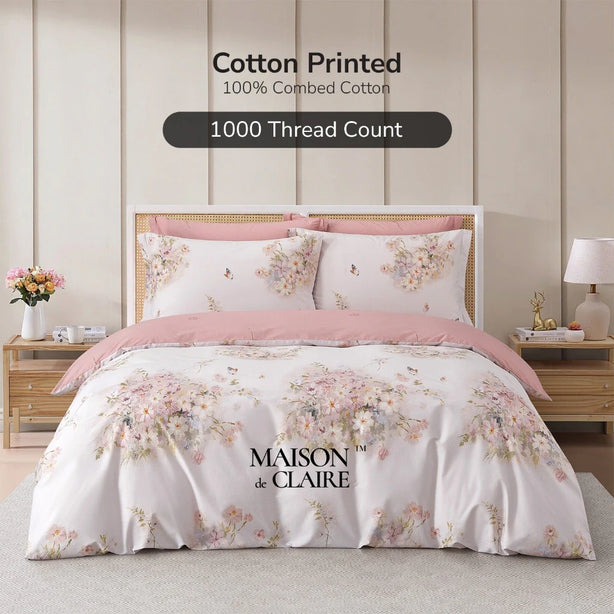 Maison De Claire 1000TC Combed Cotton Printed Bedding Collection