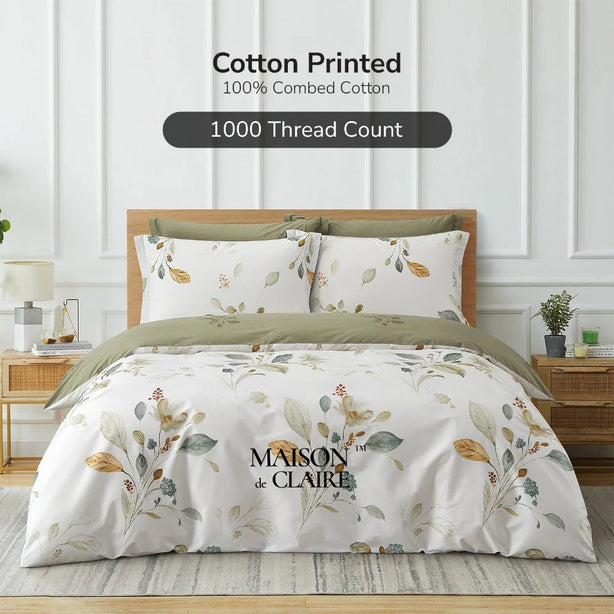 Maison De Claire 1000TC Combed Cotton Printed Bedding Collection