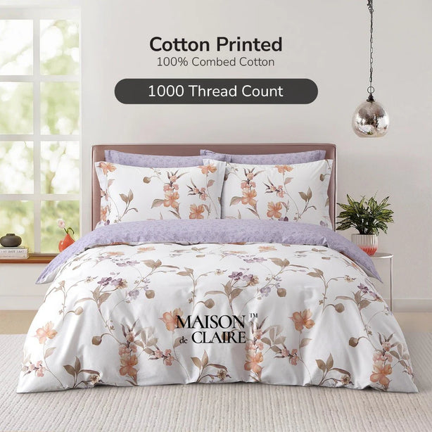 Maison De Claire 1000TC Combed Cotton Printed Bedding Collection