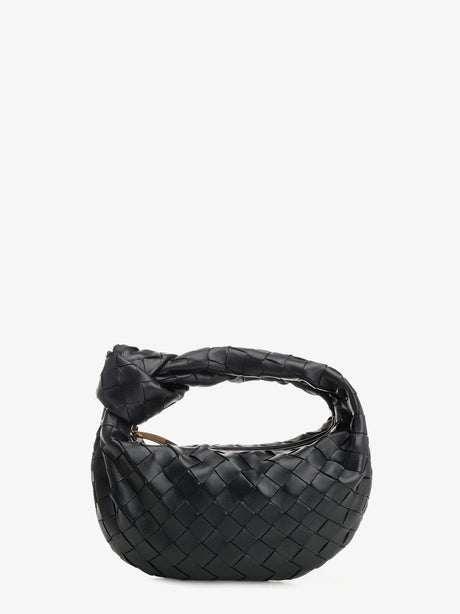 Bottega Veneta Mini Jodie leather handbag with Intrecciato motif - Nocturnal