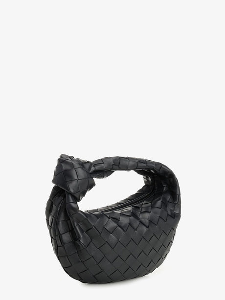 Bottega Veneta Mini Jodie leather handbag with Intrecciato motif - Nocturnal