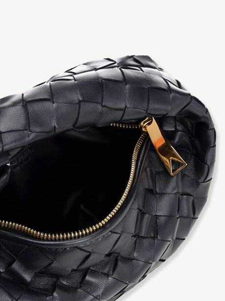 Bottega Veneta Mini Jodie leather handbag with Intrecciato motif - Nocturnal