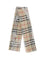 Burberry Wide wool and silk Check Scarf with EKD - Sand