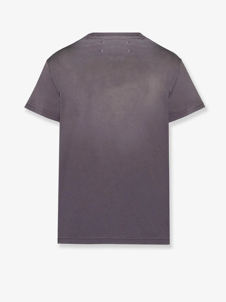Maison Margiela Cotton T-shirt with rewashed effect - Aubergine