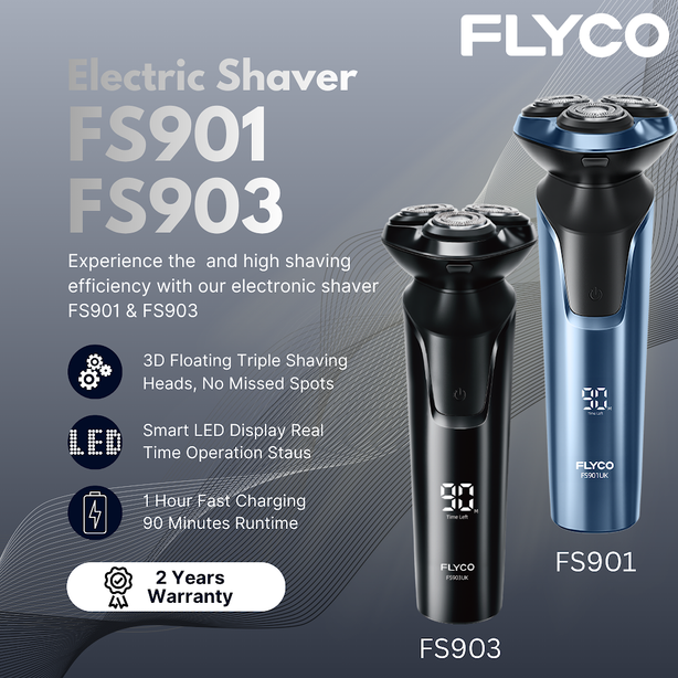 FLYCO Electric Men's Shaver FS903