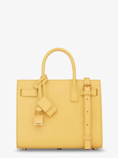 Saint Laurent Sac de Jour Nano leather crossbody bag - Soft Lemon