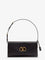 Valentino Garavani DeVain Leather Shoulder Bag with Metal VLogo Signature - Nero