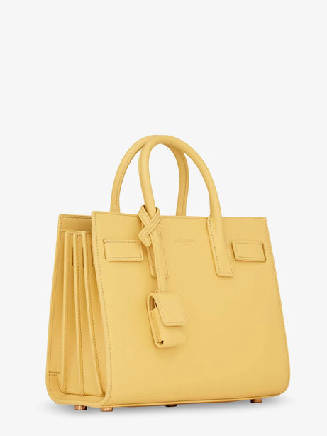 Saint Laurent Sac de Jour Nano leather crossbody bag - Soft Lemon