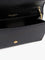 Saint Laurent Leather crossbody bag with metal Cassandre logo - Nero