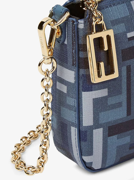 Fendi Pouch Baguette FF jacquard fabric shoulder bag - Mirto+Mlc+Os