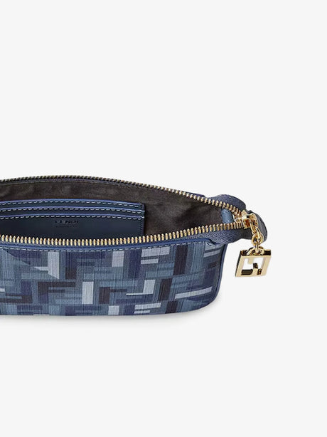 Fendi Pouch Baguette FF jacquard fabric shoulder bag - Mirto+Mlc+Os