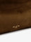 Alaia East West leather shoulder bag with engraved logo lettering - Vertkaki