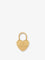 Celine Heart-shaped brass charm - Gold