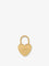 Celine Heart-shaped brass charm - Gold