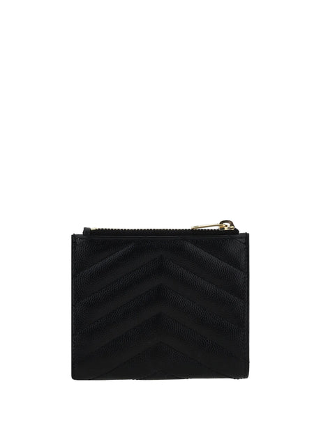 Saint Laurent Leather Wallet - Black