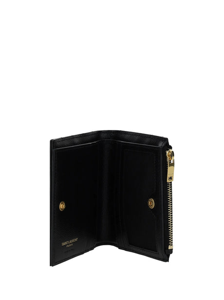 Saint Laurent Leather Wallet - Black