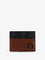Fendi Leather and FF fabric card holder - Durk Nut
