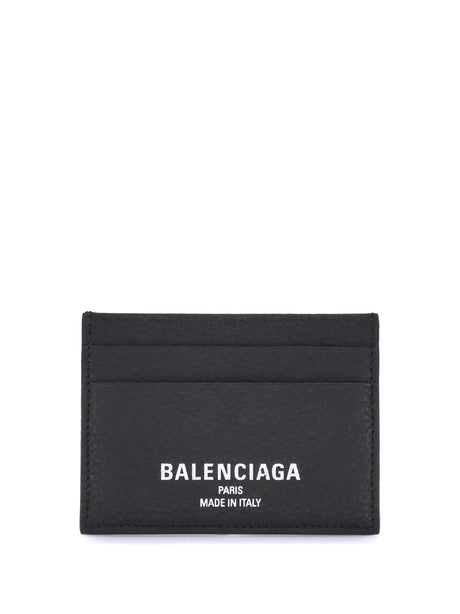 Balenciaga Leather Card Holder - Black