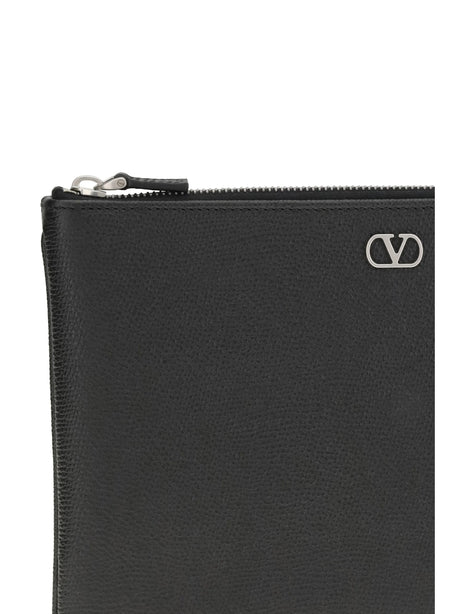 Valentino Garavani Leather Pouch - Black