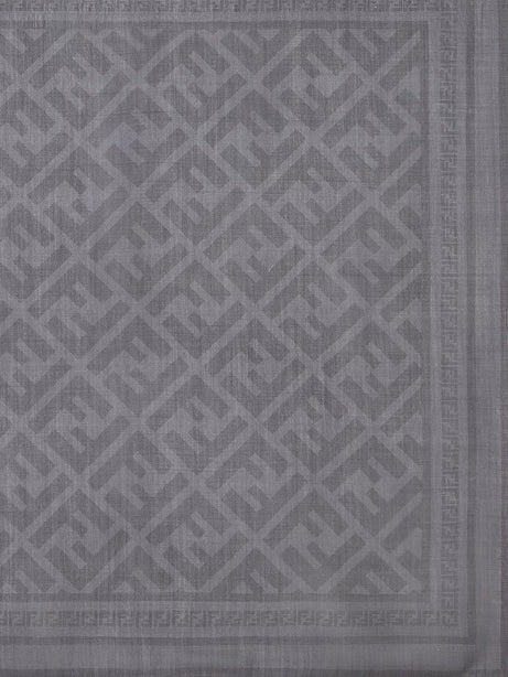 Fendi Wool and silk scarf - Grigio Chiaro