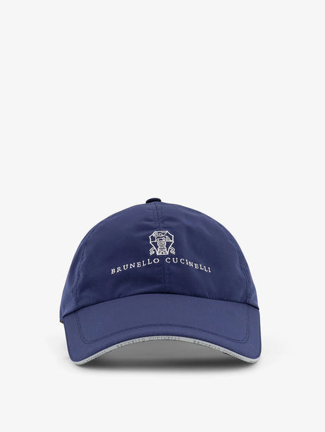 Brunello Cucinelli Baseball Hat with Logo - Blu Colorato Perla