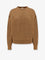 Saint Laurent Certified cotton sweatshirt with logoed label - Marrone