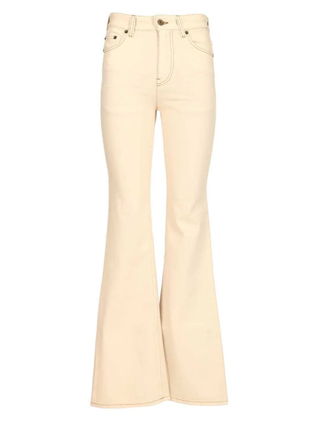 Burberry Bootcut Jeans - White
