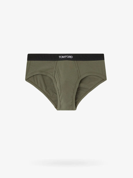 Tom Ford Stretch Cotton Brief - Militarygreen