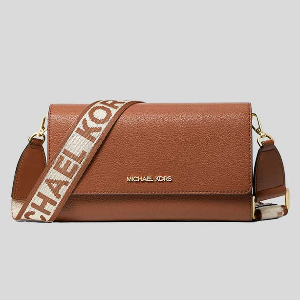 MICHAEL KORS Jet Set Large Leather Crossbody Bag Luggage RS-35F2GTTC8L