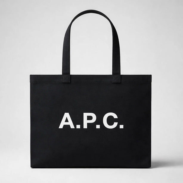 A.P.C. Diane Unisex Shopping Tote Bag Black RS-COZZS-M61443
