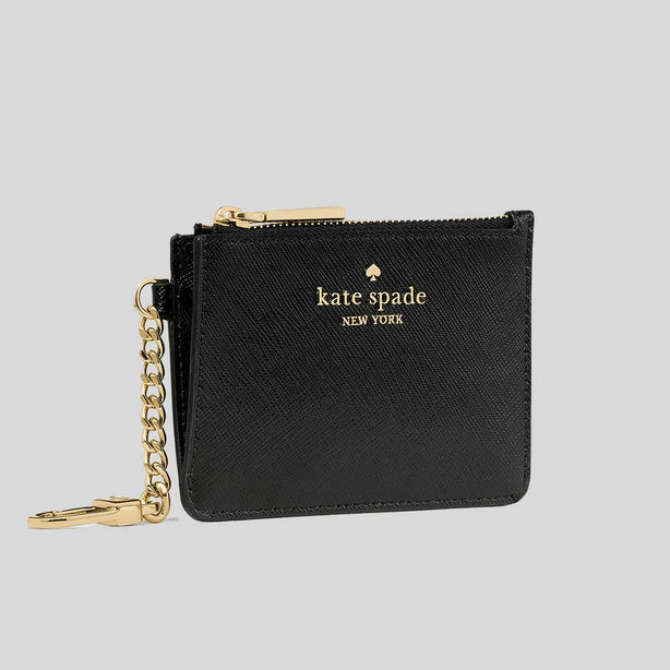 KATE SPADE Key Ring Card Holder Black RS-KN771