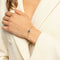 TORY BURCH Miller Pave Chain Bracelet Tory Silver RS-80997