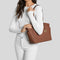 MICHAEL KORS Marilyn Medium Saffiano Leather Tote Bag Luggage RS-35F5G6AT2L