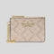 KATE SPADE Spade Flower Key Ring Card Holder Dark Beige RS-KN773