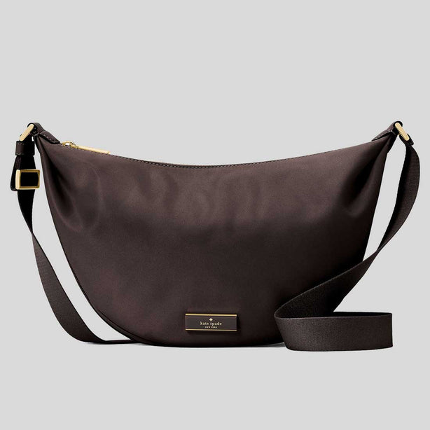 KATE SPADE Carter Nylon Medium Sling Bag Hot Fudge RS-KL966