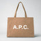 A.P.C. Diane Unisex Shopping Tote Bag Beige RS-COHLLJ-M61443