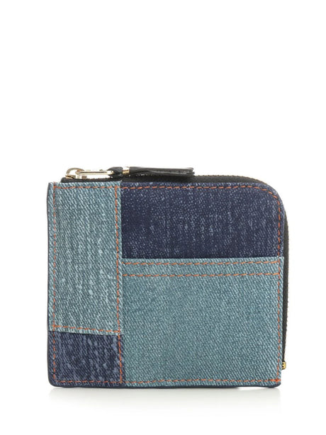 Comme Des Garcons Wallet Patchwork Wallet - Blue