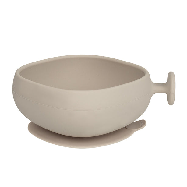B.Box Silicone Bowl + Lid 350ml | Kids Suction Bowl | 6 months+| Latte