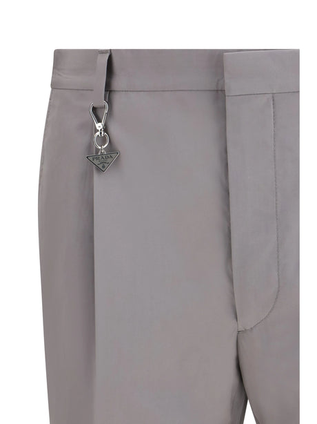 Prada Tailored cotton poplin Pants - Acciaio