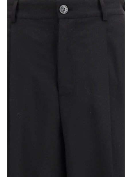 Marni Pleated Pants with an elasticated waistband - Black