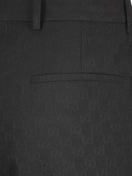 Gucci GG wool blend trousers - Black