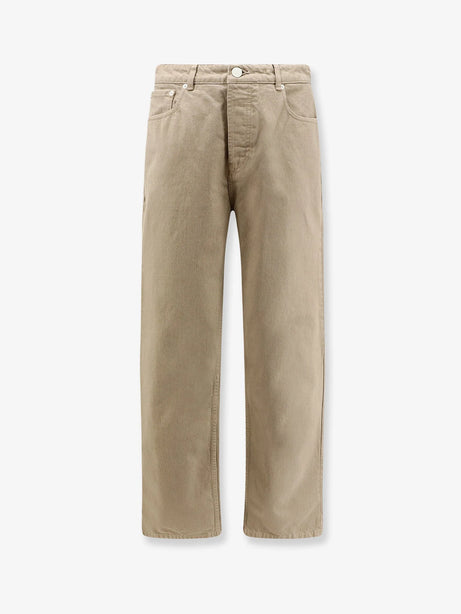 Ami Paris Cotton trousers - Beige Taupe