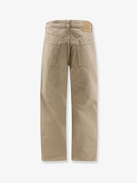 Ami Paris Cotton trousers - Beige Taupe