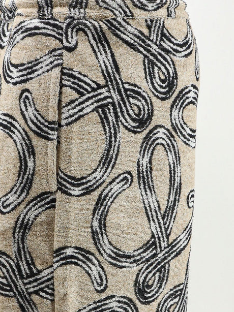 Loewe Paula's Ibiza - Terrycloth shorts with iconic print - Beigeblack