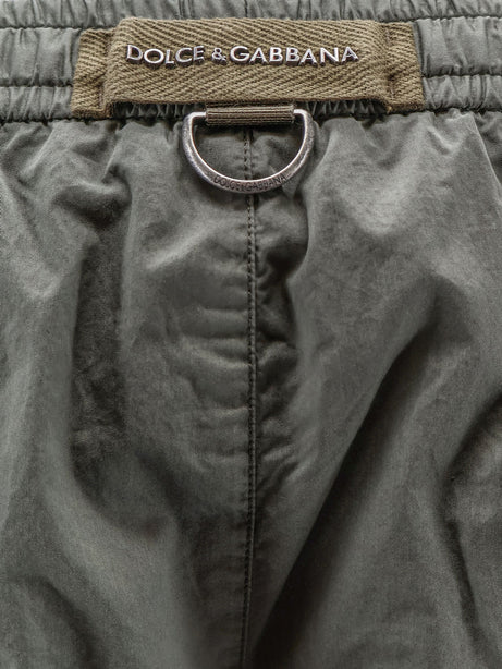 Dolce & Gabbana Cotton shorts with Logo detail - Grigio Scuro 4