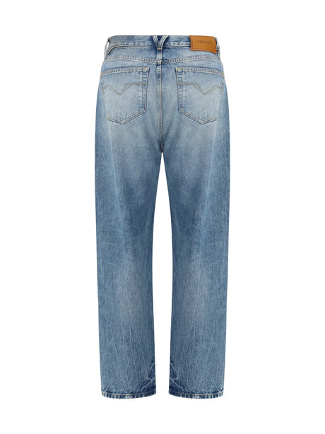 Versace Distressed Jeans - Light Blue