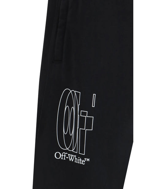Off-White Arrow cuffed Sweatpants - Black